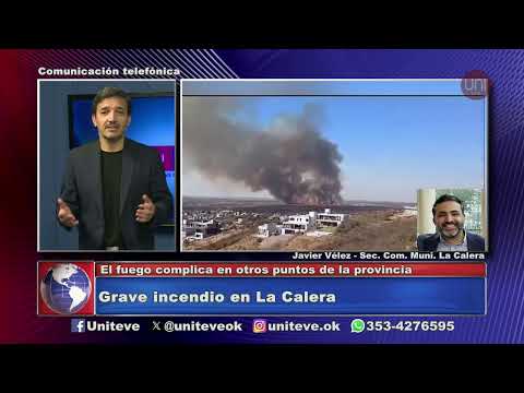 Grave incendio en La Calera