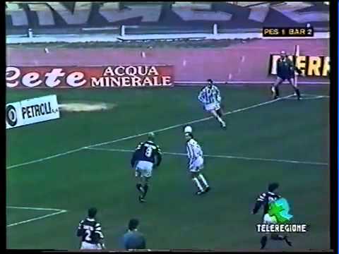 Pescara-Bari 1-2 1996-1997 Aut.De Sanctis,Ingesson,Giampaolo 13^ giornata