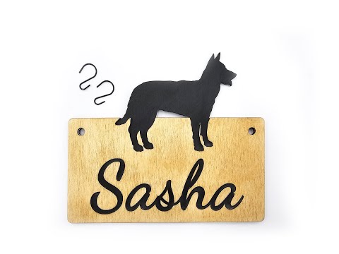 Alsatian Cage Sign