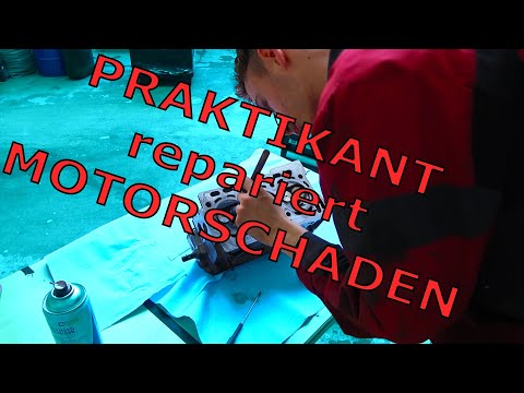 PRAKTIKANT repariert MOTORSCHADEN #3 - Fortschritt am VW Volkswagen Fox Motorschaden mit 90.000km