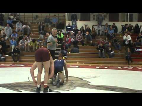 157lbs Semi Frank Hickman Bloomsburg) vs Brandon Zeerip (Michigan)