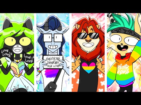 Rocky Rakoon's Support for Rainbow Friends Pride / Funny Animation Meme Mega Mix Comp #tiktok #viral