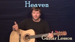 Heaven (Jake Worthington/Bryan Adams) Easy Guitar Lesson How to Play Tutorial