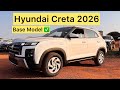 Hyundai Creta E Base Model 2026 Price Features Engine Detailed Review