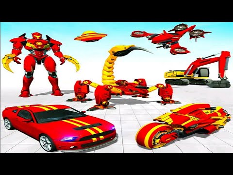 Mech War Robot Scorpion UFO Multiple Transform 2022 - Android iOS Gameplay