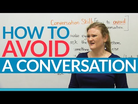 【口說技巧】如何避免與他人對話（中英字幕）(Conversation Skills - How to avoid a conversation!)