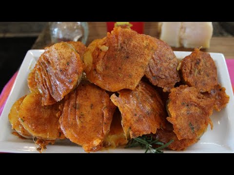 PATATA IGNORANTA in crosta di formaggio SENZA FORNO patate al formaggio fritto