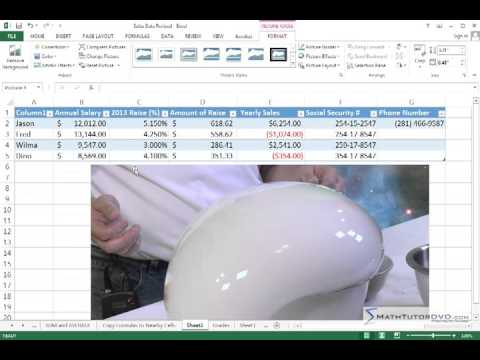 Mastering Excel 2013   Lesson 31   Insert Shapes, Pictures, Arrows, Smartart 25