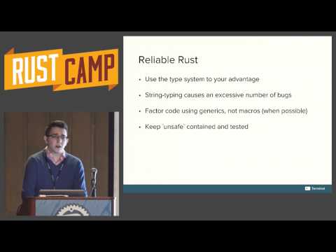 RustCamp 2015 - Rust in Production by Jonathan Reem