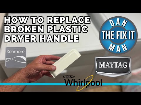 Kenmore Whirlpool Maytag Clothes Dryer Broken Plastic Door Handle? Fixed in 2 Minutes! $5 EASY DIY!