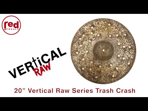 Red Cymbals Vertical Raw Series 20" Trash Crash Cymbal Demo