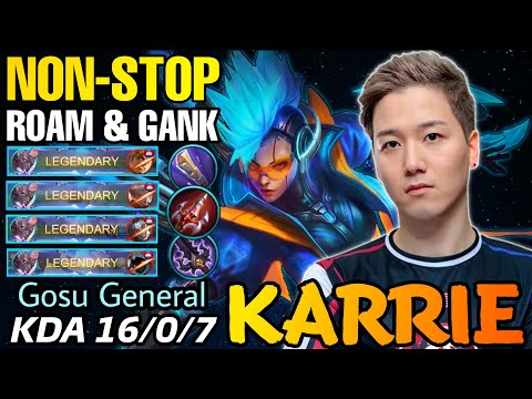 Neon Lightwheel Karrie NonStop Roam & Gank! - Gosu General Karrie - Mobile Legends: Bang Bang