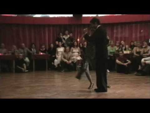  Mayra Galante  and  Silvio Grand  are  dancing  to  the  tango  "  Al Verla Pasar  "