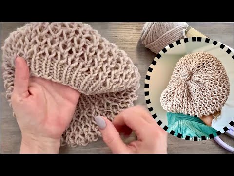 Beginner-Friendly Loose Slouchy Beret Hat with Large Loops