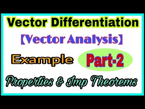 ◆Vector differentiation - part 2 | May, 2018 Video