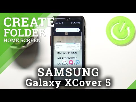 How to Create Folder on SAMSUNG Galaxy XCover 5 Home Screen – Categorize Apps