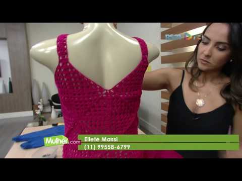 Regata em tricô com perolas por Eliete Massi - 03/03/2017 - Mulher.com  P2