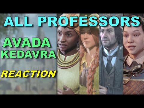 All Professors Reaction on Avada Kedavra (Hidden Dialogue) - Hogwarts Legacy