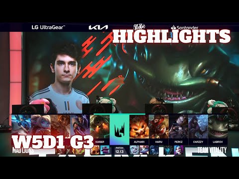 MAD vs VIT - Highlights | Week 5 Day 1 S12 LEC Summer 2022 | Mad Lions vs Vitality W5D1