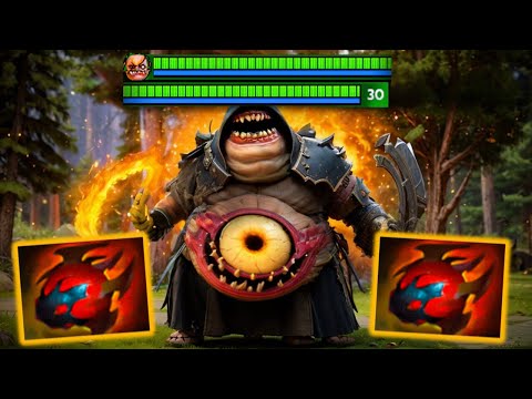 New Monster 🔥 x2 Hearts + Giant Ring 8000HP 30Kills Rampage Mid Lane 🔥 Pudge Dota 2