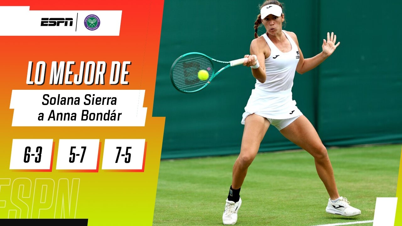 SOLANA SIERRA SALVÓ DOS MATCH POINTS Y GANÓ EN SU DEBUT EN WIMBLEDON | RESUMEN