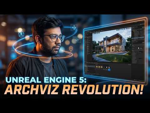 Unreal Engine 5 Archviz Beginner Tutorial | ArchViz Day 1 (UE5)