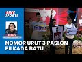 KPU Kota Batu Tetapkan Pengundian Nomor Urut Paslon Pilkada Batu 2024 Pendukung Riuh Berteriak