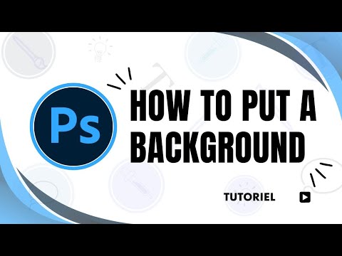 How to add a background to a picture in Photoshop
