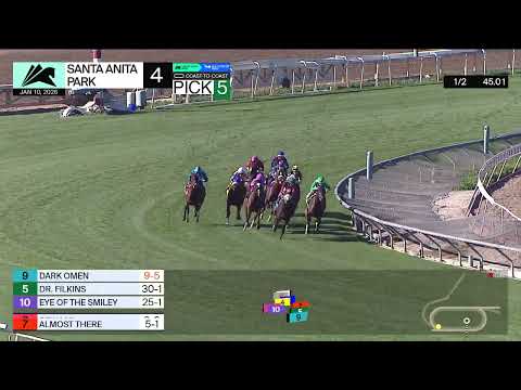 Dark Omen wins Race 4 on Saturday, January 10 at Santa Anita Park