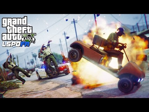 GTA 5 Mods - POLICE CHASES!! : LSPDFR #92 | THE MEANEST COP EVER!!