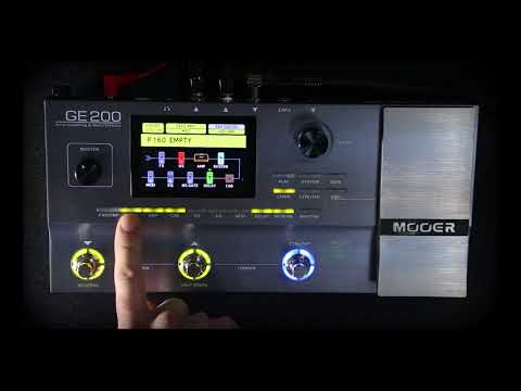 MOOER GE200 Tutorial Part 2 - Creating and saving a preset