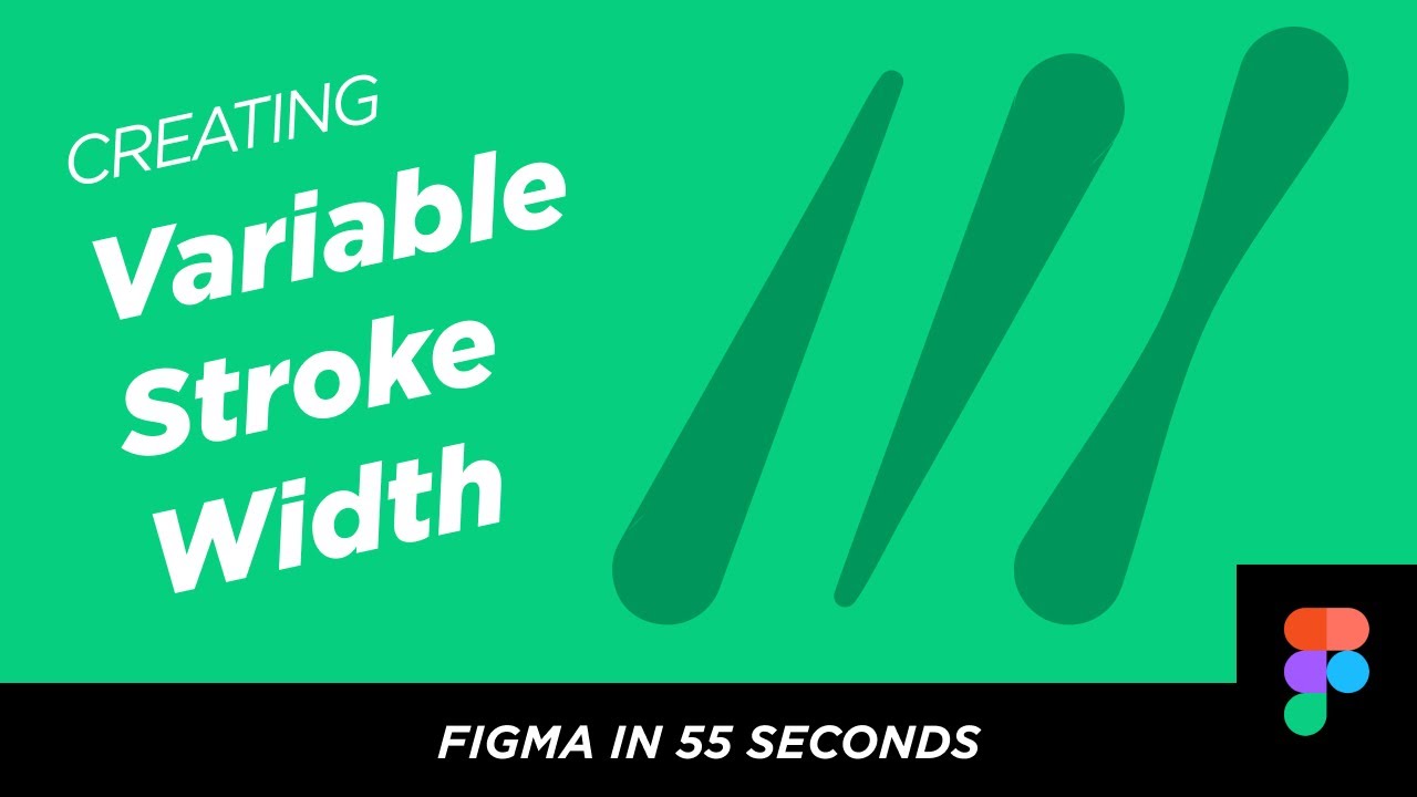 Figma in 55 Seconds: Creating Variable Width Strokes