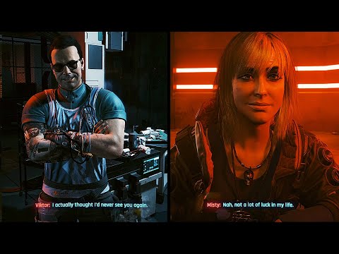 V meets Viktor and Misty after 2 years coma - Cyberpunk 2077: Phantom Liberty
