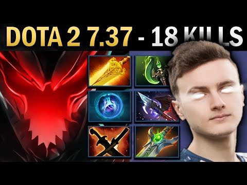 Terrorblade Gameplay Miracle with 18 Kills and Radiance - Dota 7.37