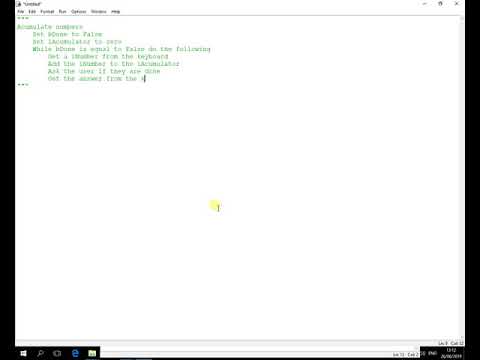 Python While Loop Accumulator Worked Example