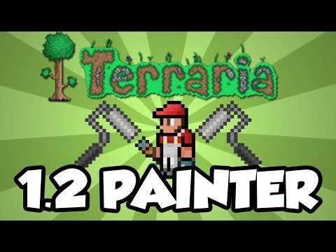 Terraria 1.2 Console Features - Painter NPC (Terraria Console 1.2 Update)