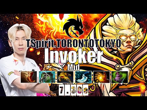 Invoker Mid | TSpirit.TORONTOTOKYO | EZ GAME INVOKER COMBO | 7.30e Gameplay Highlights