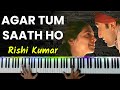 Agar Tum Saath Ho Piano Instrumental | Tutorial Notes | Chords | Hindi Song Keyboard Cover