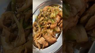 最後に鶏肉の中華炒めが食べたい！