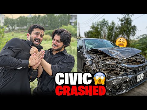 Nadeem’s Civic hit & Crashed by me😭Showroom ki ownership change ho gai😱