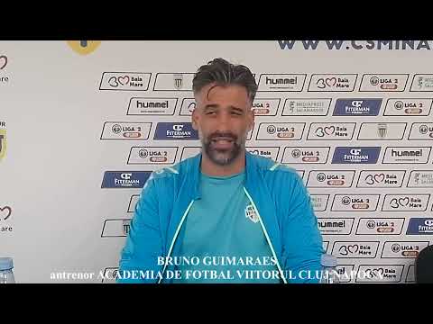 Bruno Guimaraes, antrenor Viitorul Cluj-declarații după meci (Minaur Baia Mare-Viitorul Cluj 2-0)