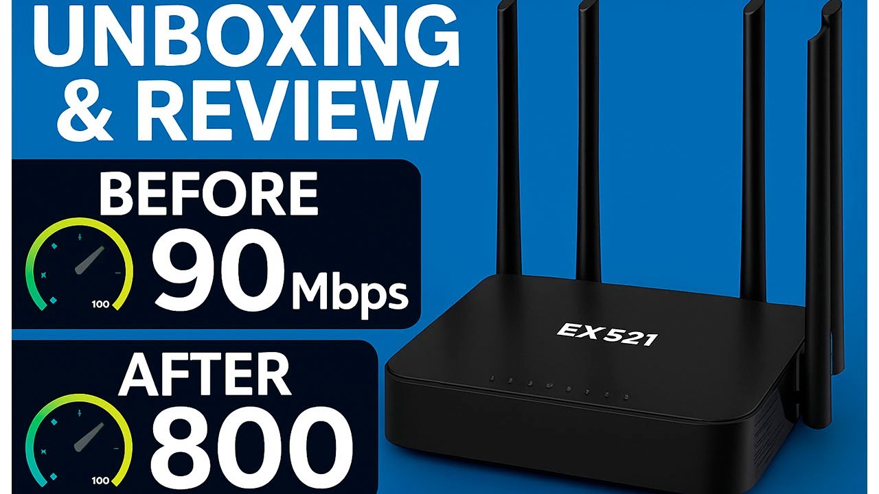 Miniatura da avaliação em vídeo de Roteador TP-Link EX521 Wi-Fi 6 AX3000 Dual Band Gigabit