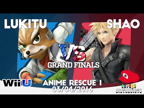 SmashRS|Lukitu (Ness, Fox) x SmashRS|Shao (Cloud) - Smash 4 Grand Finals @ Anime Rescue