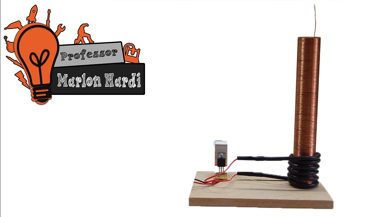 Como Fazer uma Super Mini Bobina de Tesla que Gera Pequenos RAIOS!  Explicado 1/2