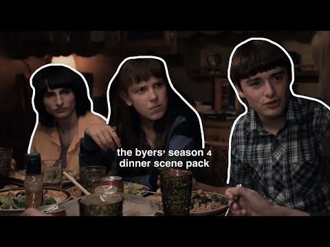 the byers’ season 4 dinner scene pack | spoilers