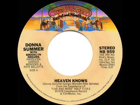 1979 HITS ARCHIVE: Heaven Knows - Donna Summer (with Brooklyn Dreams) (stereo 45 single version)