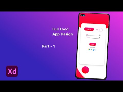 Full Food  App Design Part - 1 | Course of UI/UX Design | Adobe XD Tutorial - 05