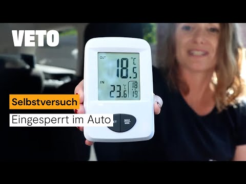 Hitzefalle Auto -Selbstversuch bei 18 Grad Außentemperatur