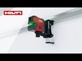 Streklaser Hilti PM 2-LG. Nivellering av himlinger.