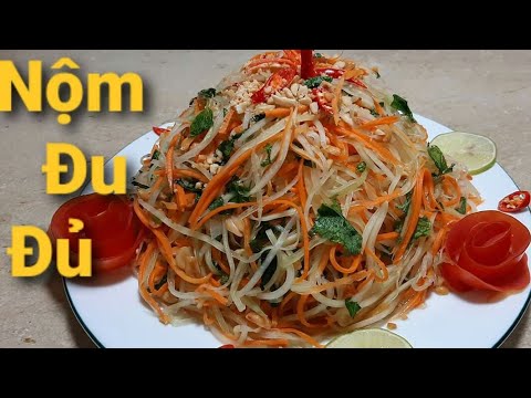 Cách nộm đu đủ xanh chua ngọt giòn ,để được lâu/Nhanh đơn giản tại nhà #8